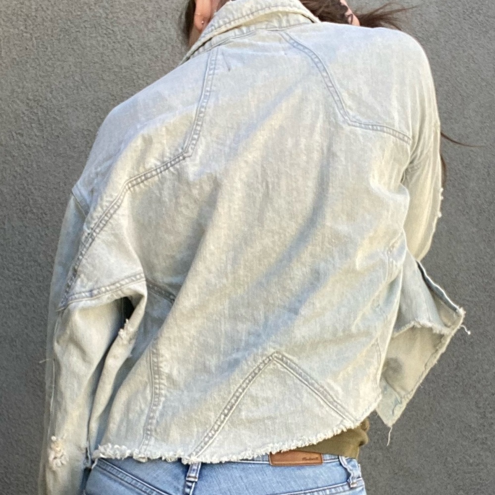 Pistola cropped Jean jacket